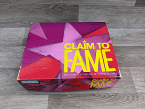 Vintage Retro (1990) Claim to Fame Board Game (complete with original box)
