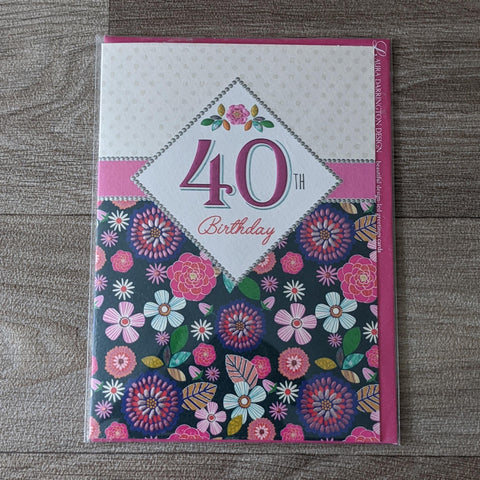40TH BIRTHDAY CARD