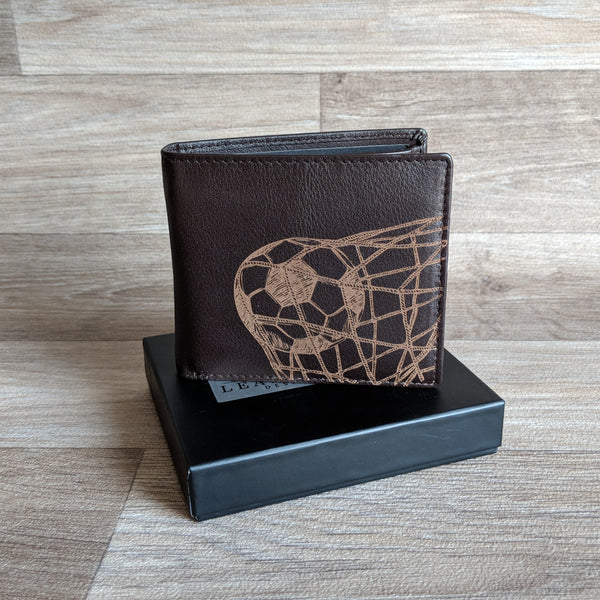 BROWN LEATHER WALLET (FOOTBALL)