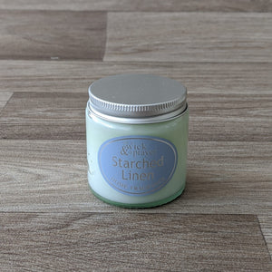 SMALL JAR CANDLE (STARCHED LINEN)