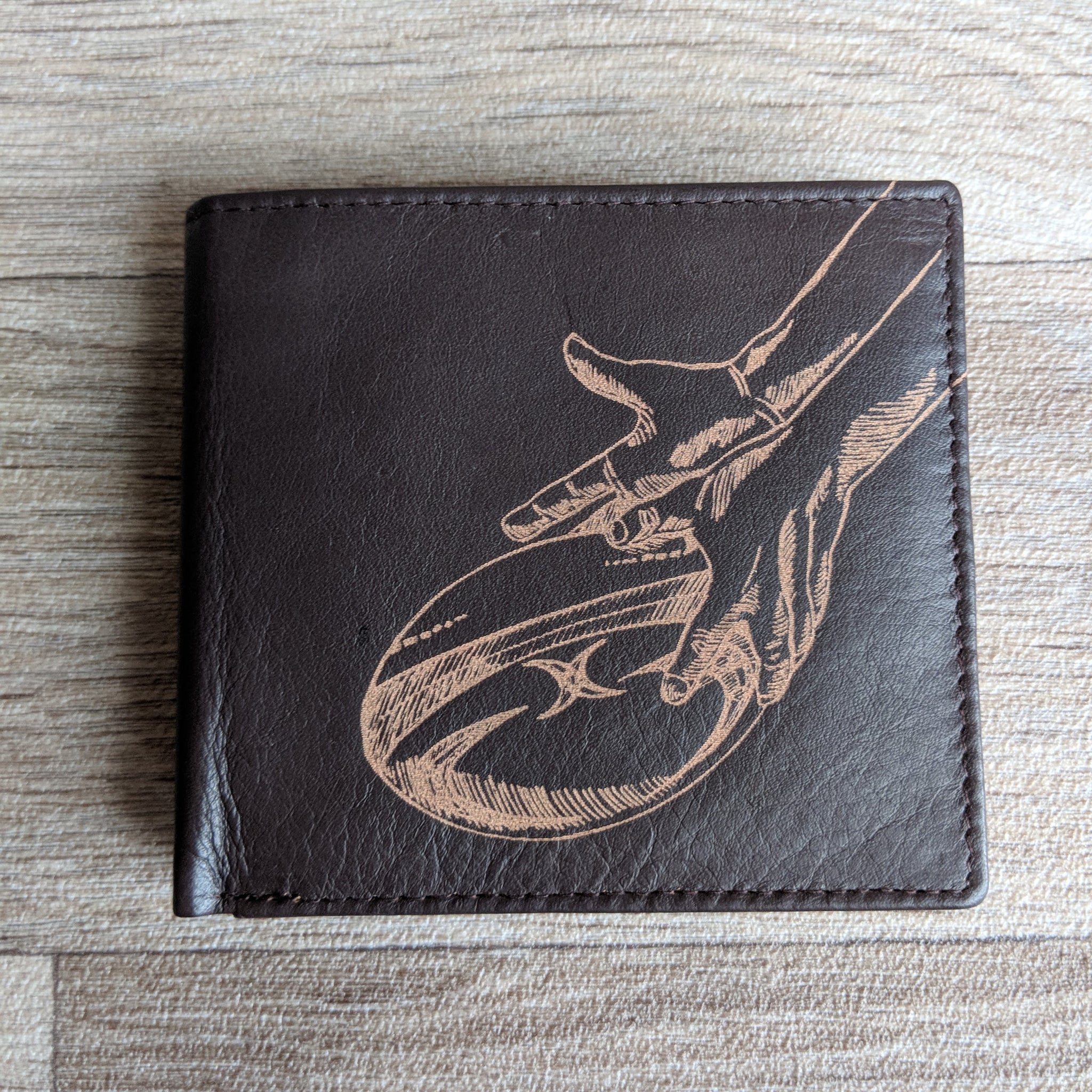 BROWN LEATHER WALLET (RUGBY)